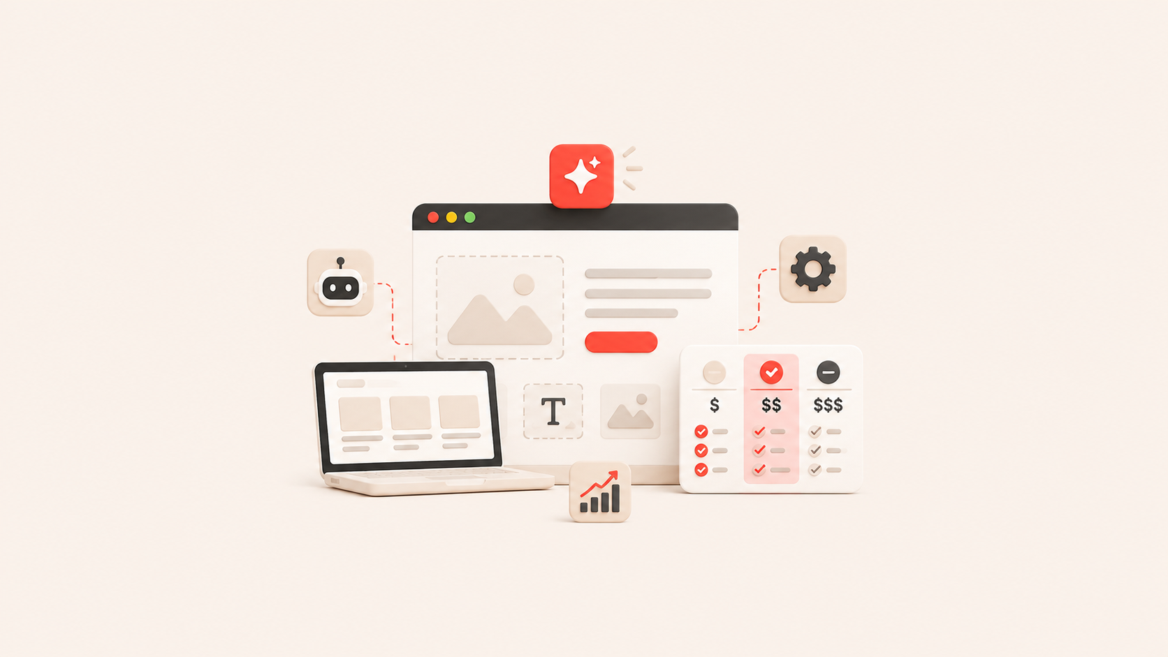 4 AI Website Builders for Beginners: Features and Pricing Compared